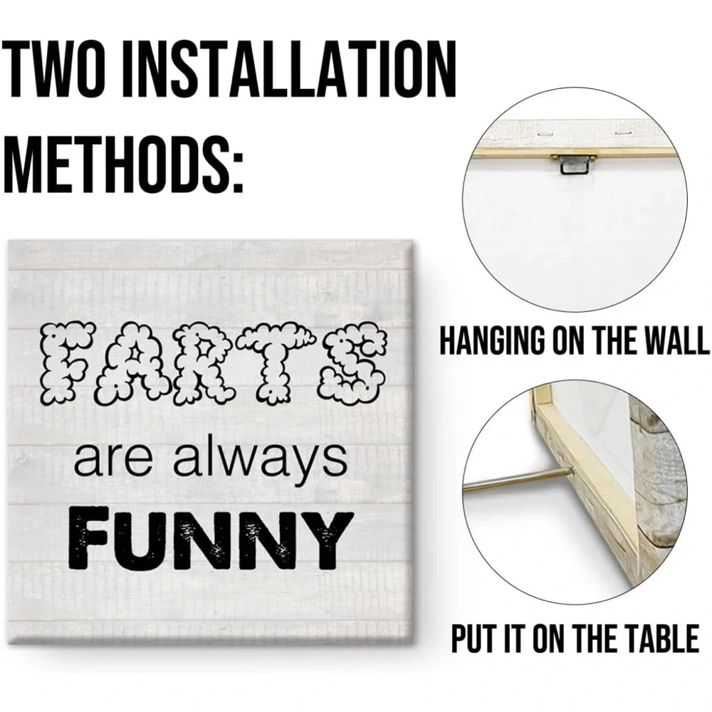 Humorous Wall Art with Funny Quote NWT